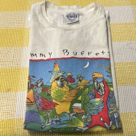 Vintage Jimmy Buffett Margaritaville 1998 Tour T Shirt White Size XXL - Picture 13 of 13